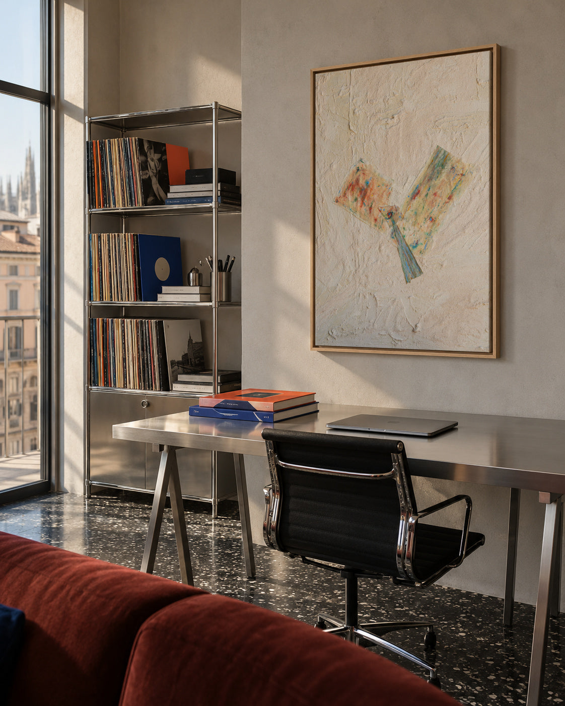 Dulcinea - Framed canvas in an interior