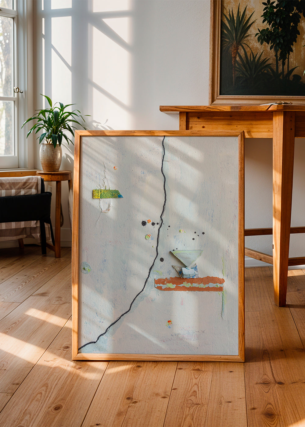 Abstraktes Bild Wabisabi