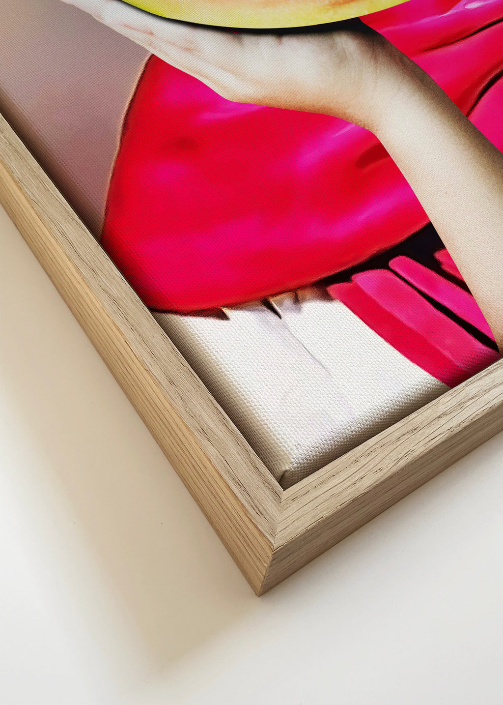 Watermelon Frida - Framed canvas detail