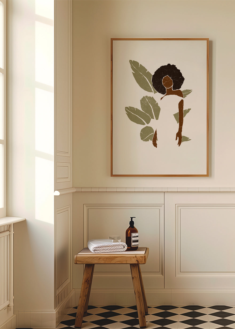 Boho Bird of Paradise Leaves I