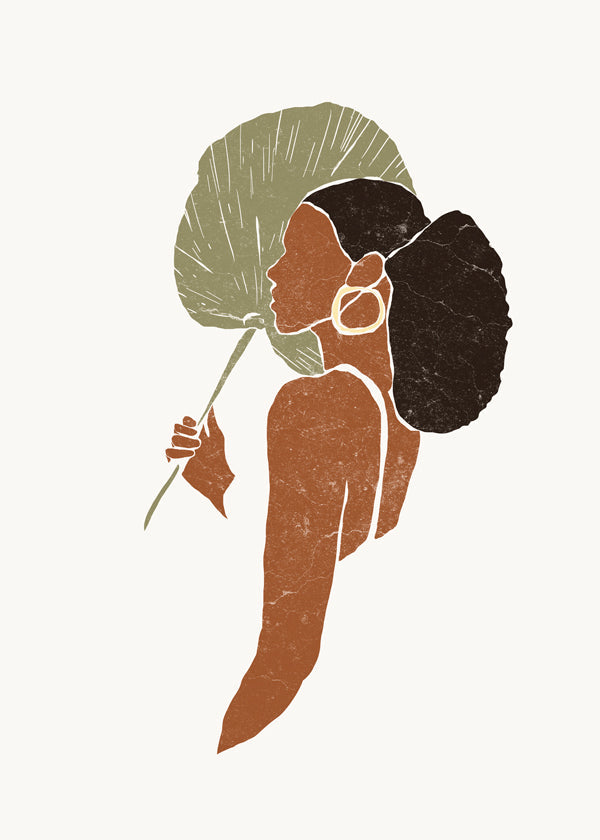 Boho Palmetto Fan Leaf I