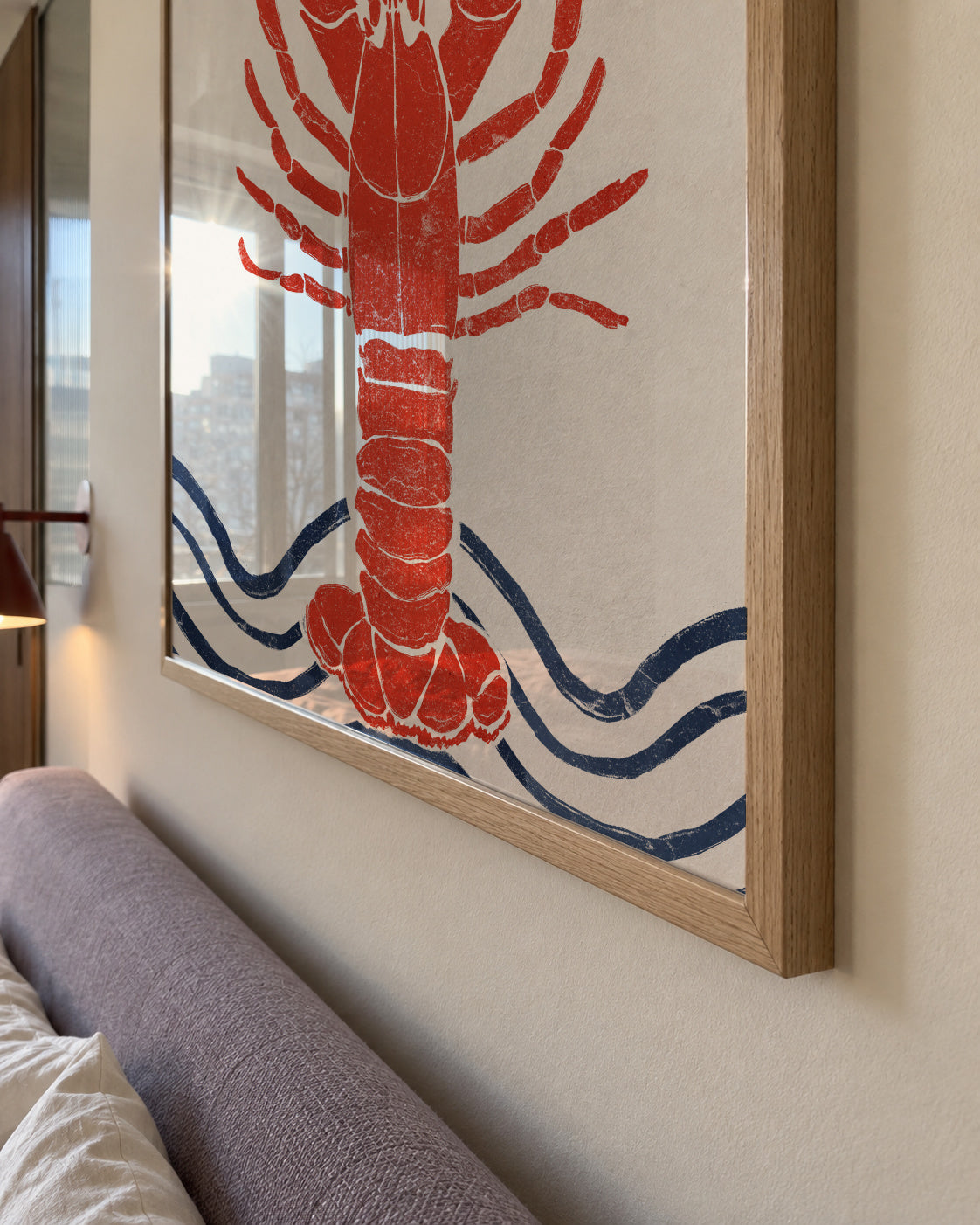 Lobster - Framed poster detail