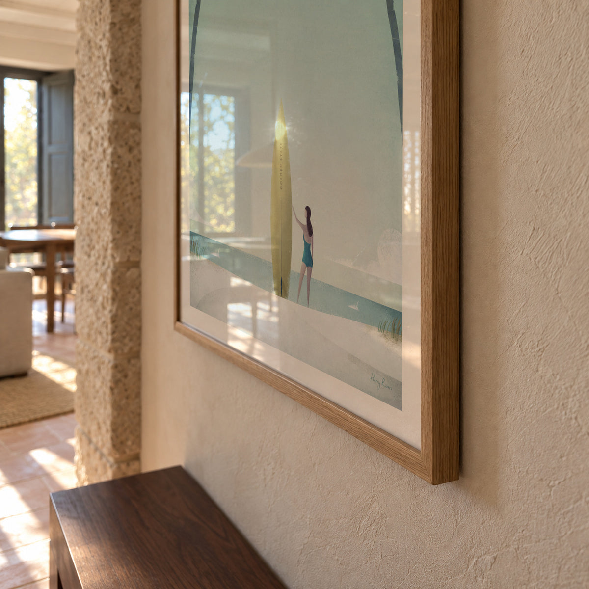 California - Framed poster detail