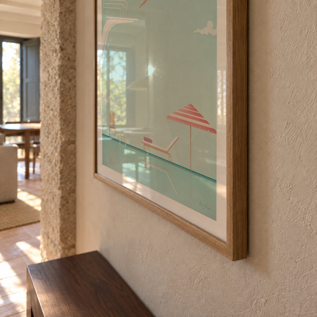 Cote d'Azur - Framed poster detail