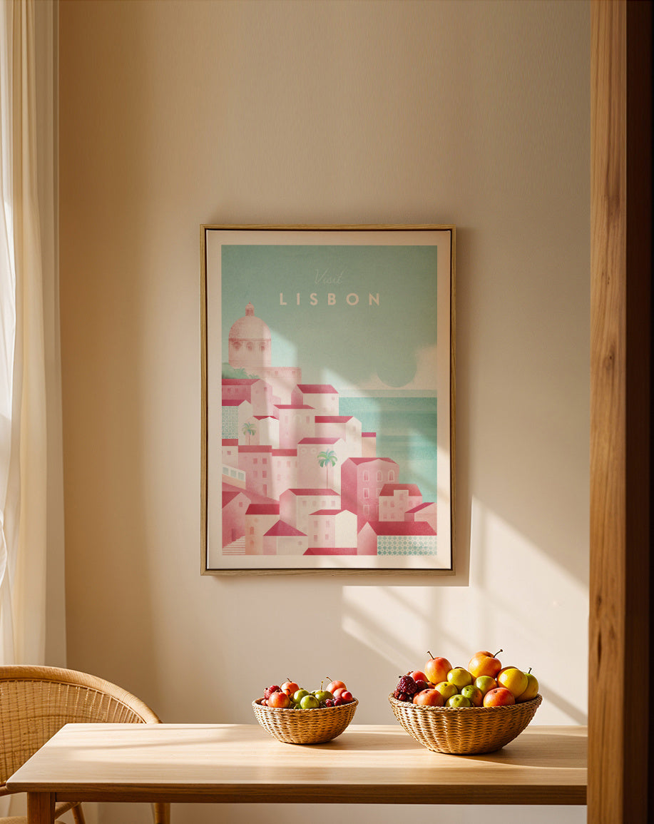 Lisbon - Framed canvas in an interior
