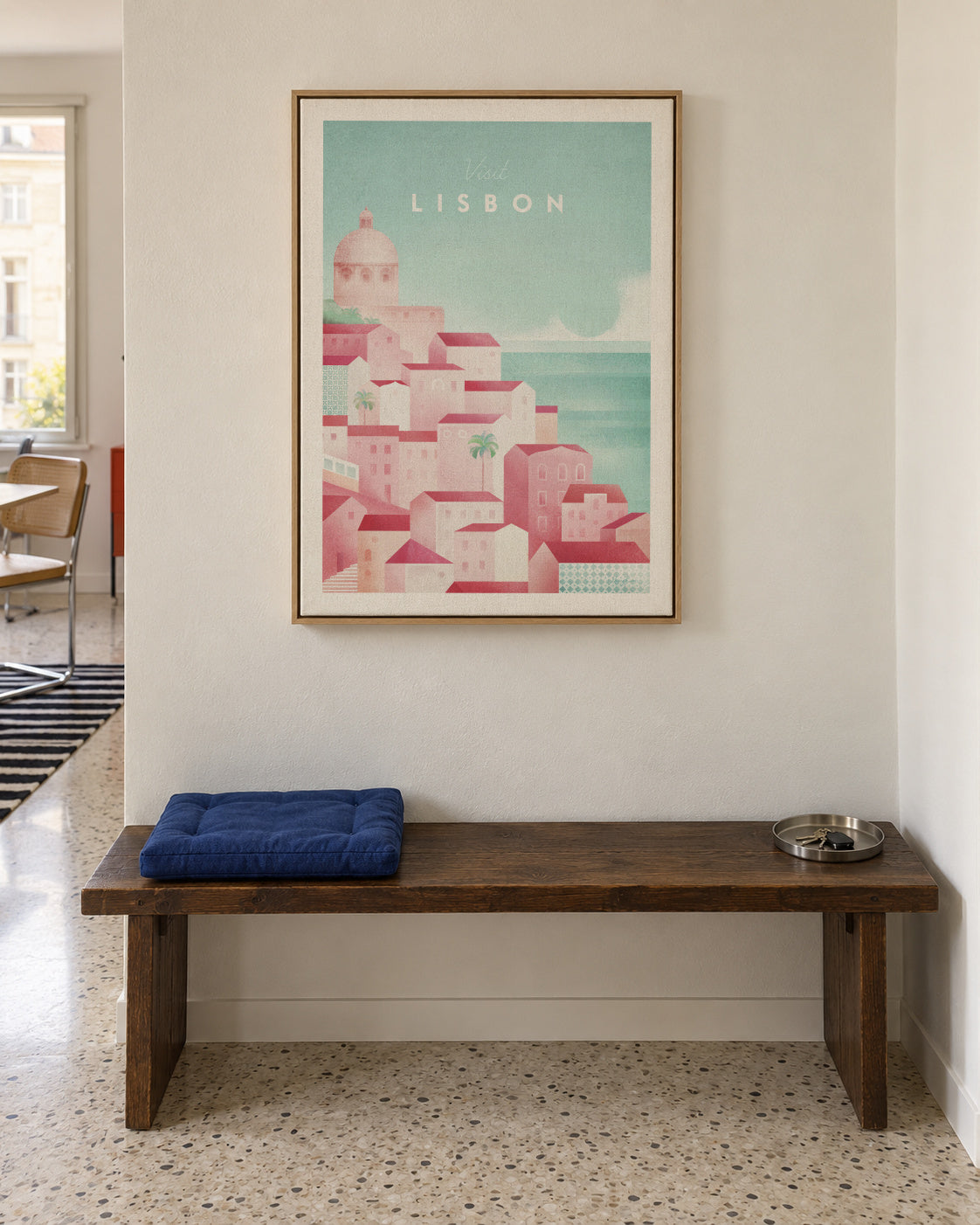 Lisbon - Framed canvas in an interior