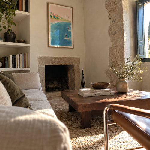 Surf Beach - Framed poster in an interior