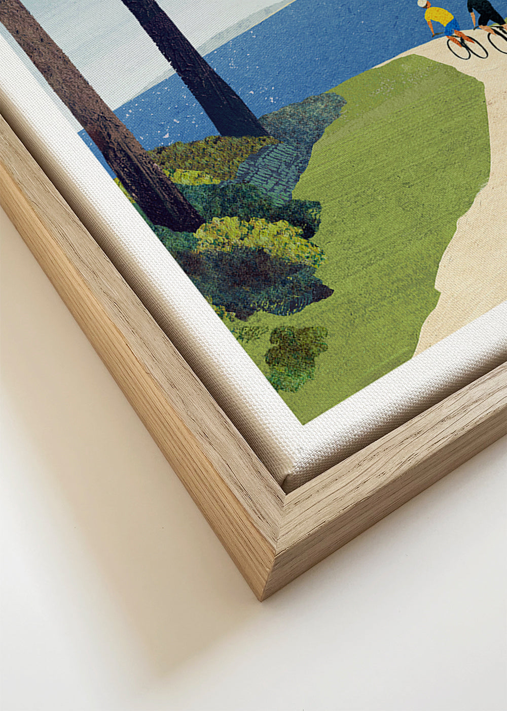 Landschaftskunst Cycling by the sea