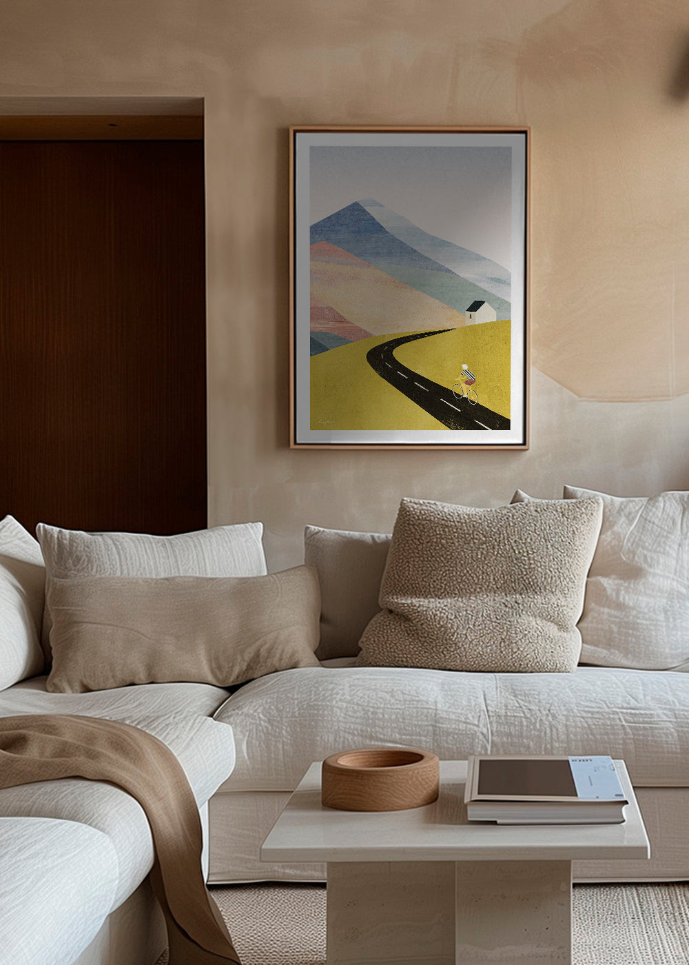 Landschaftskunst Cycling in the mountains