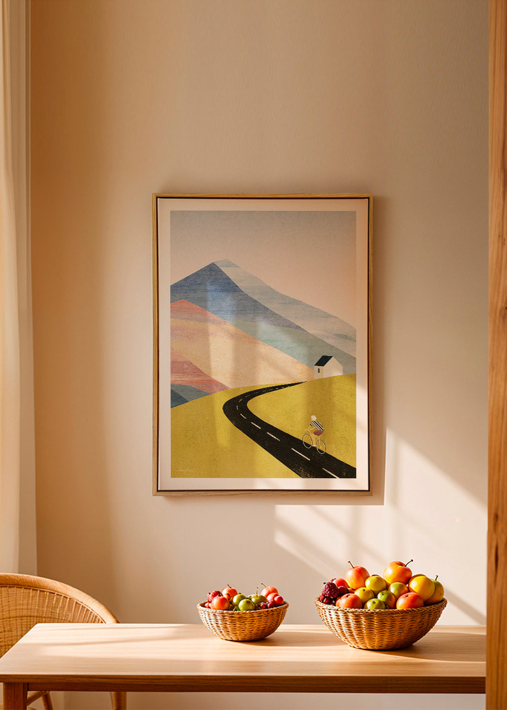 Landschaftskunst Cycling in the mountains