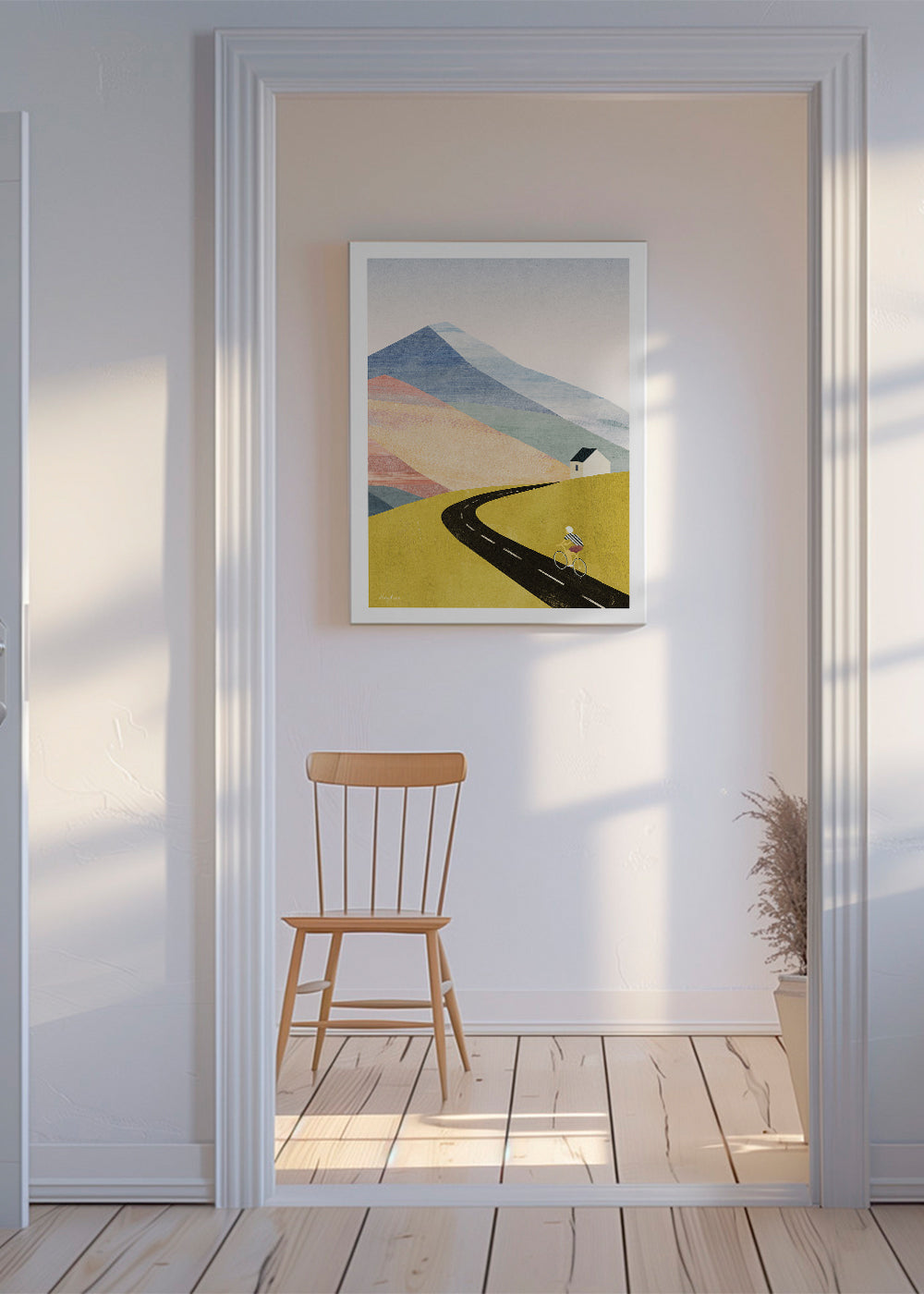 Landschaftskunst Cycling in the mountains