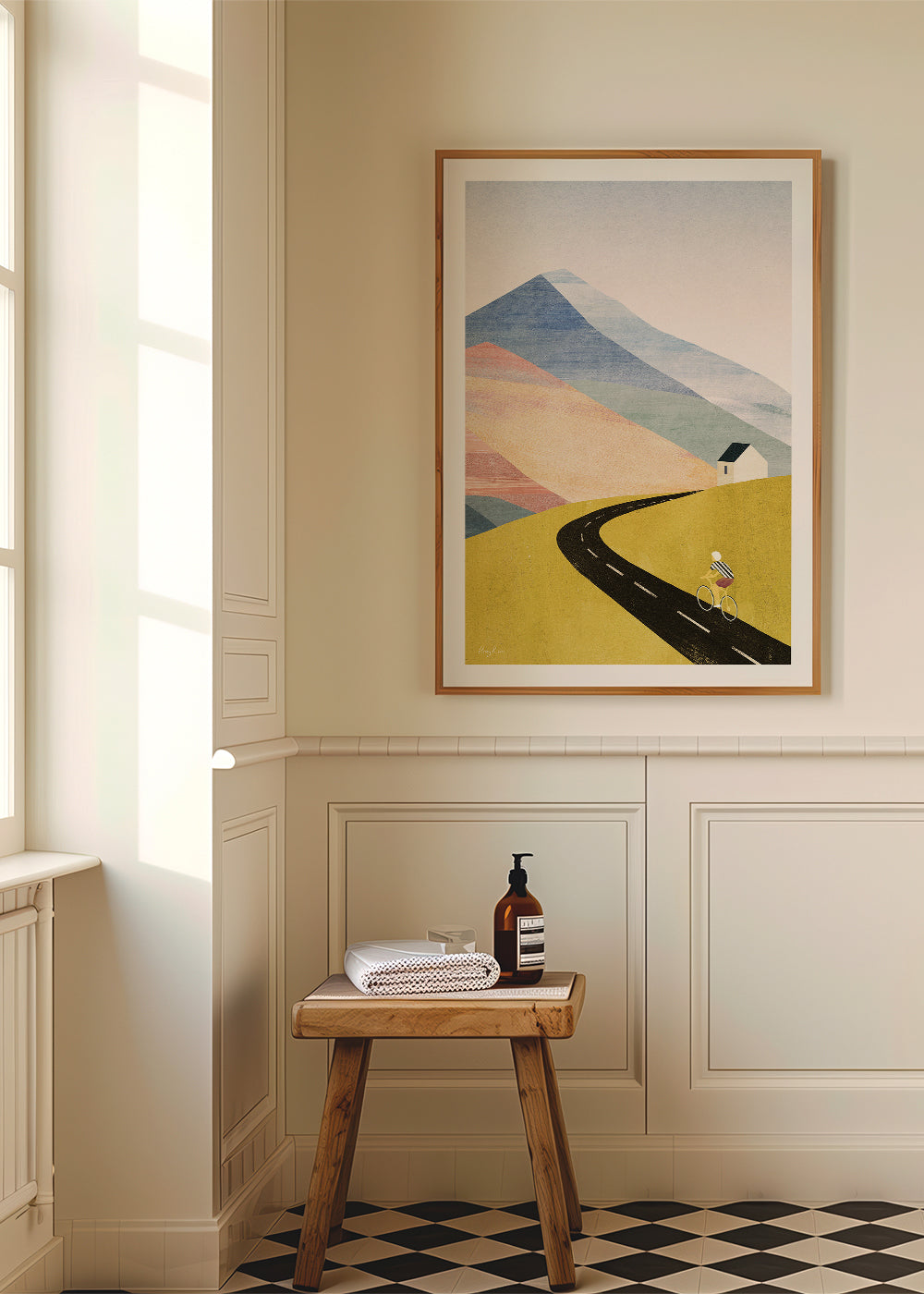 Landschaftskunst Cycling in the mountains