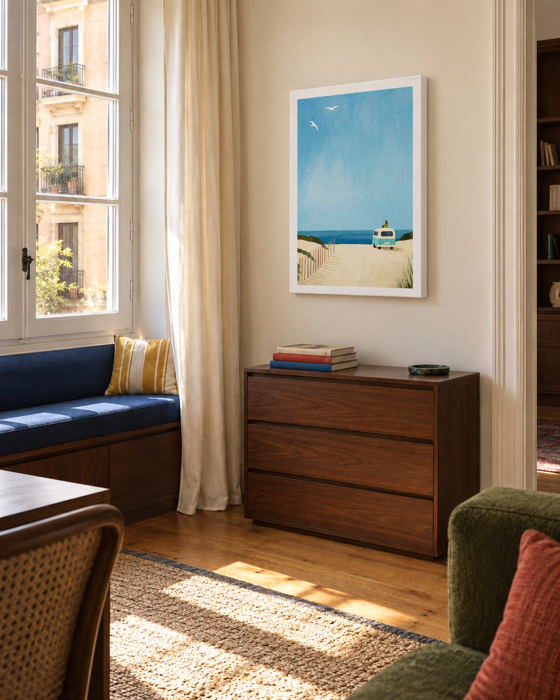 Van life - ocean view - Unframed canvas in an interior