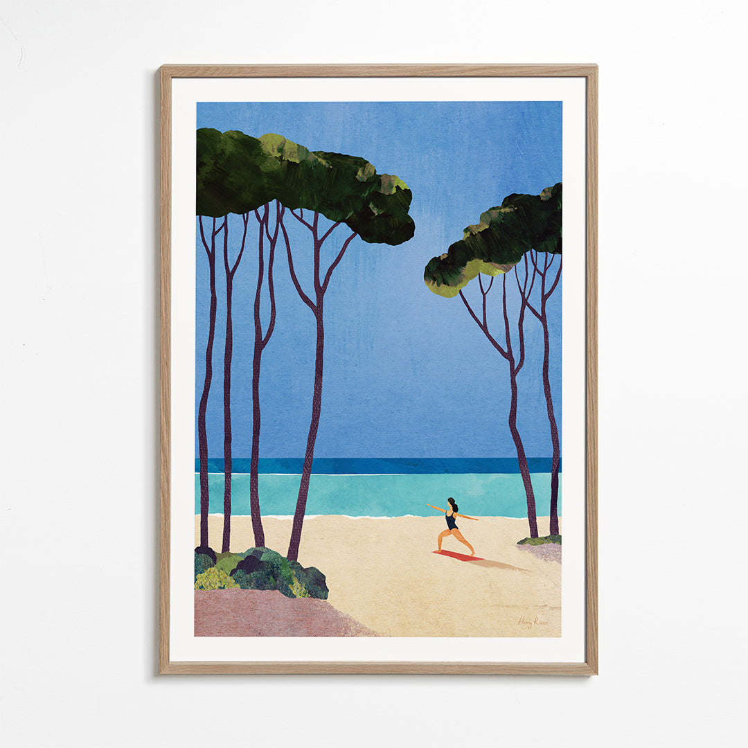 Landschaftskunst Beach yoga