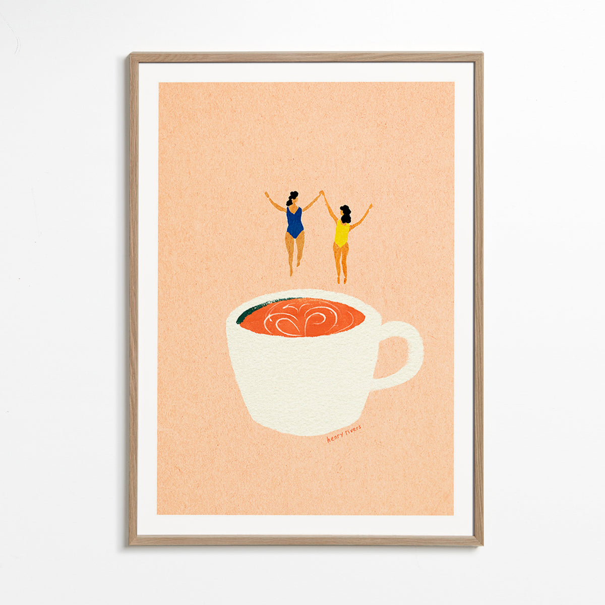 Küchenkunst mit Tasse und Schwimmern – Oak Frame