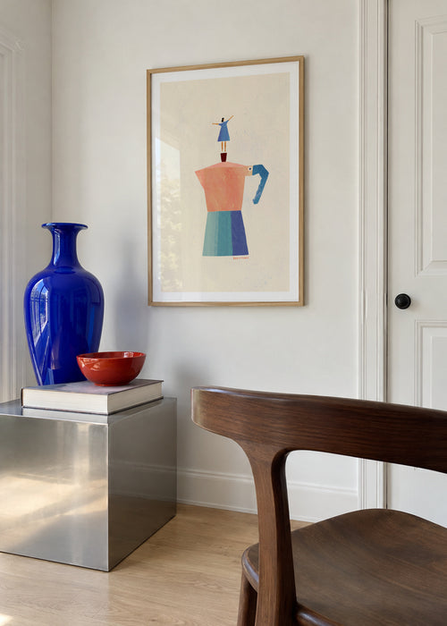 Good Morning Coffee - Framed poster in an interior