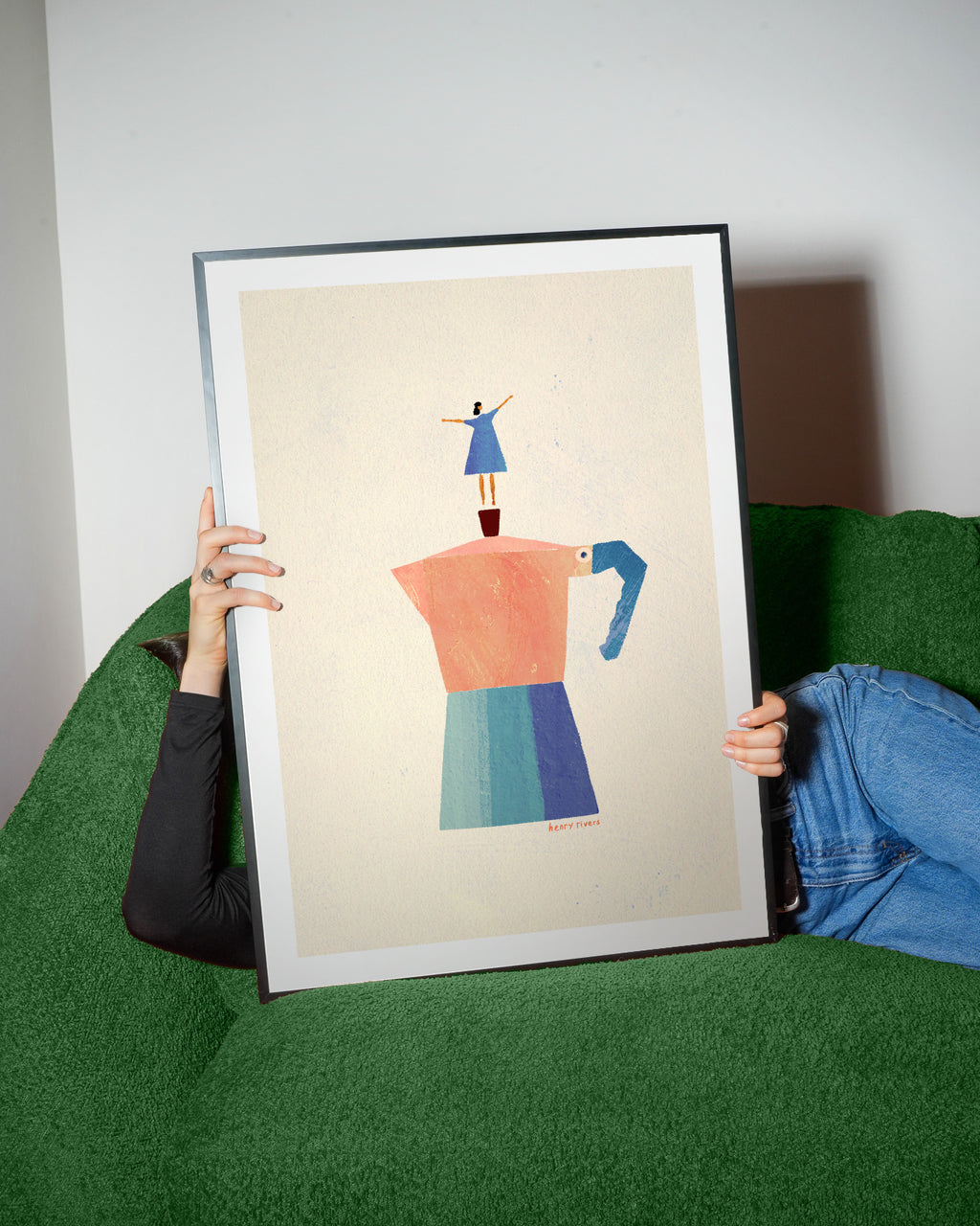 Good Morning Coffee - Framed poster detail