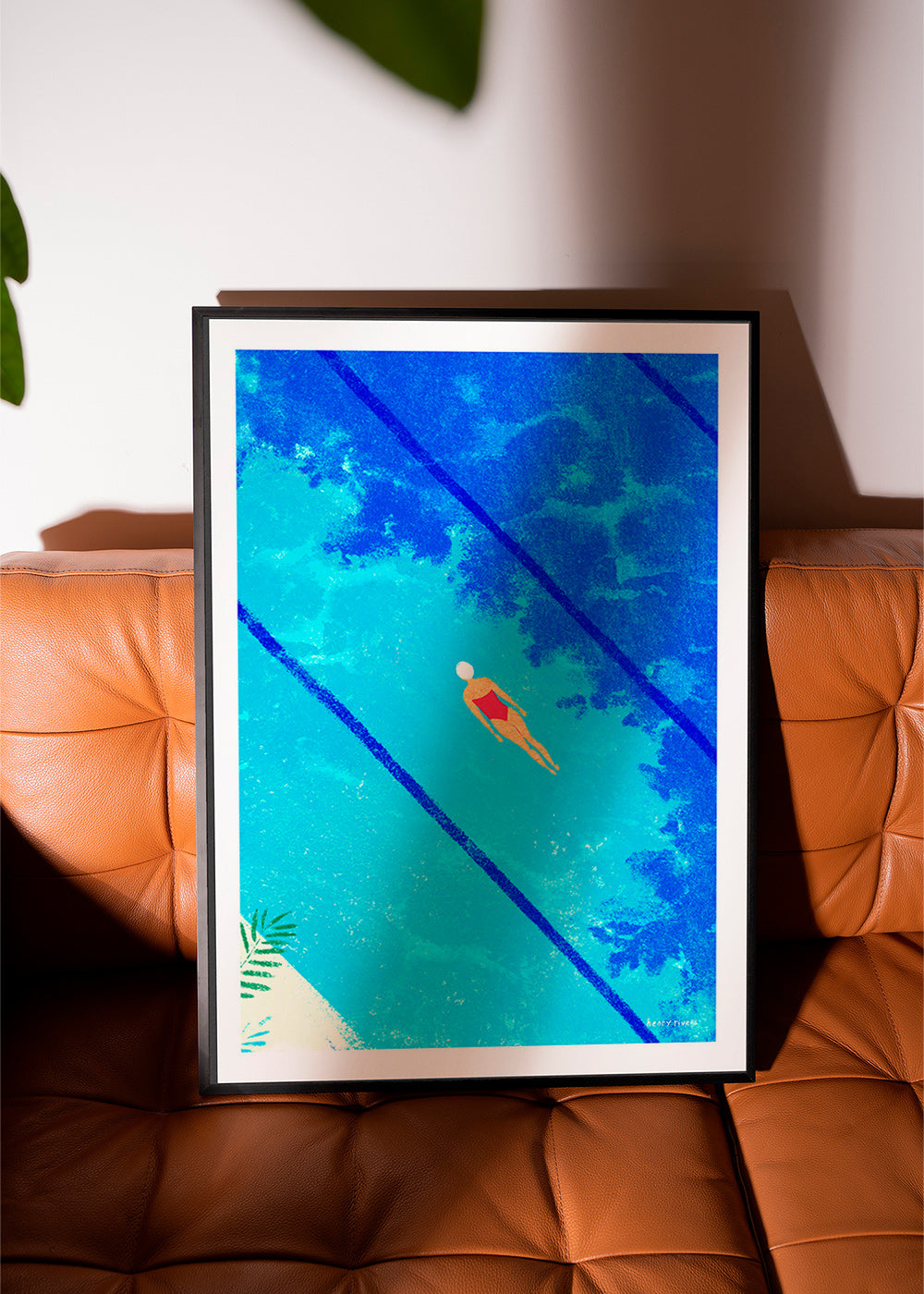 Illustration Schwimmerin im Pool – Product3