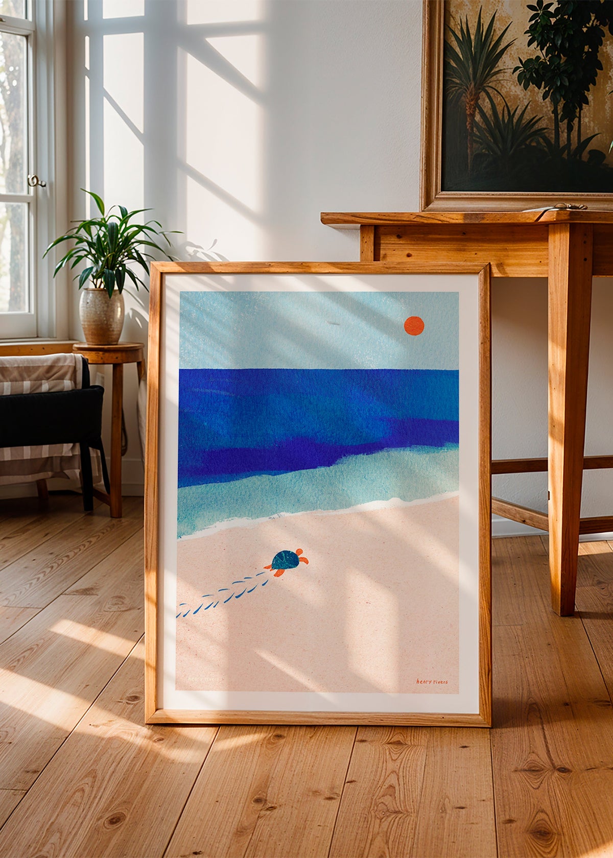 Schildkröten-Illustration am Meer – Product3