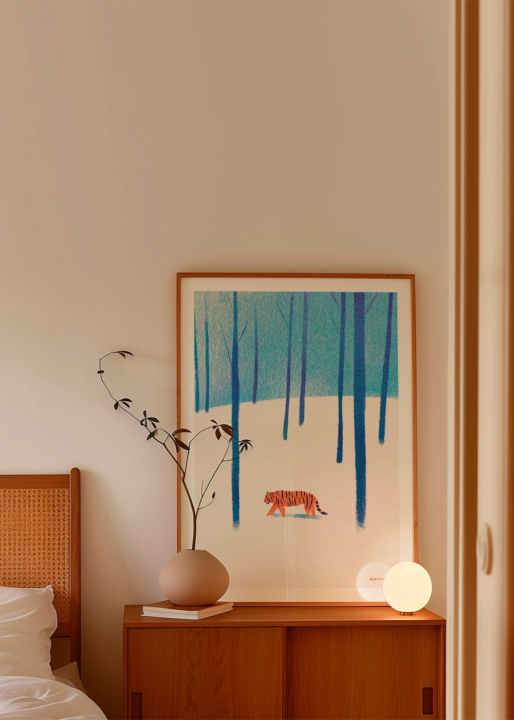 Kunstwerk Tiger im Schnee – Product1