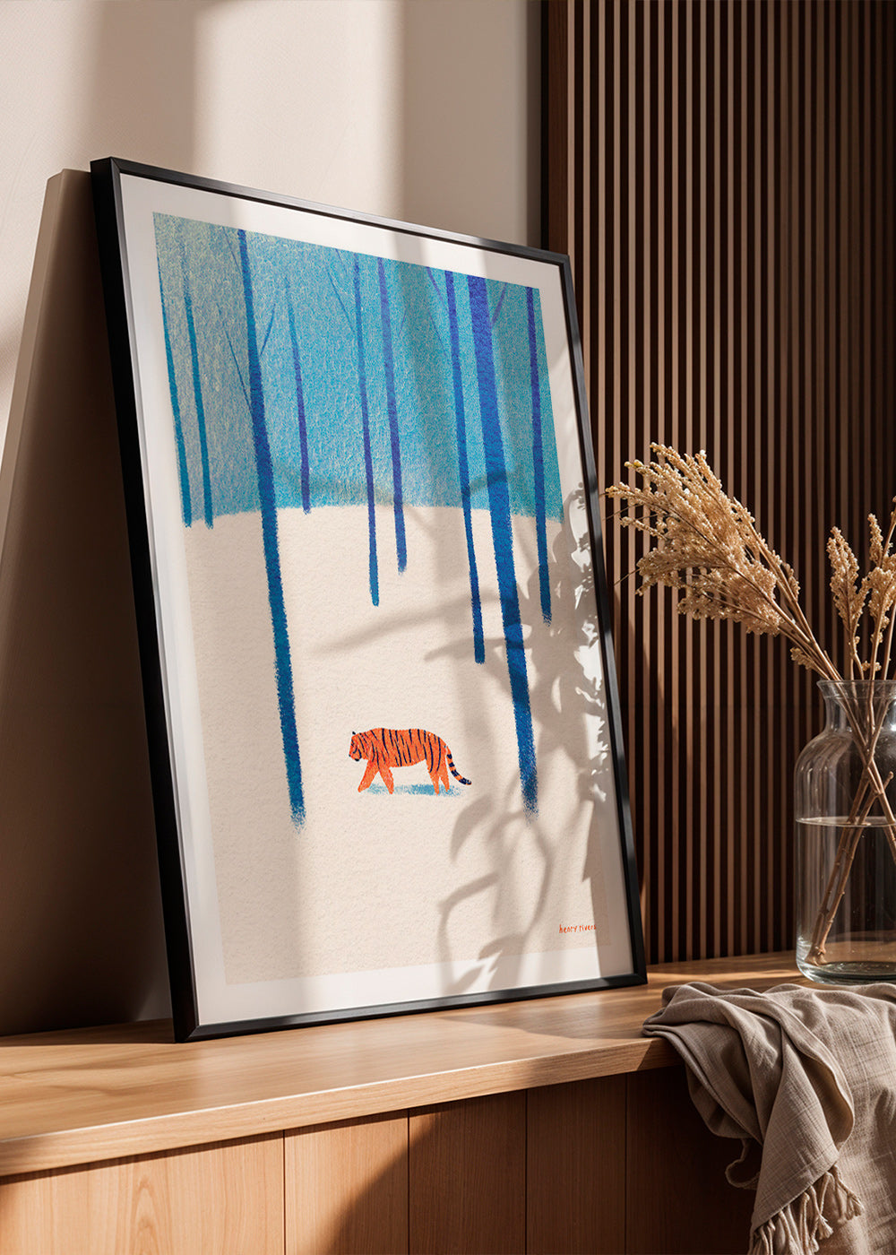 Kunstwerk Tiger im Schnee – Product2