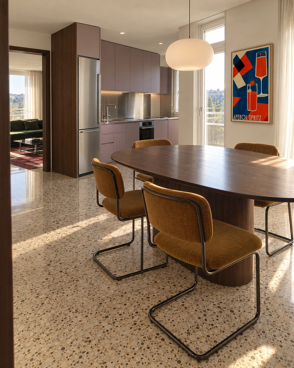 Aperol Spritz - Framed canvas in an interior