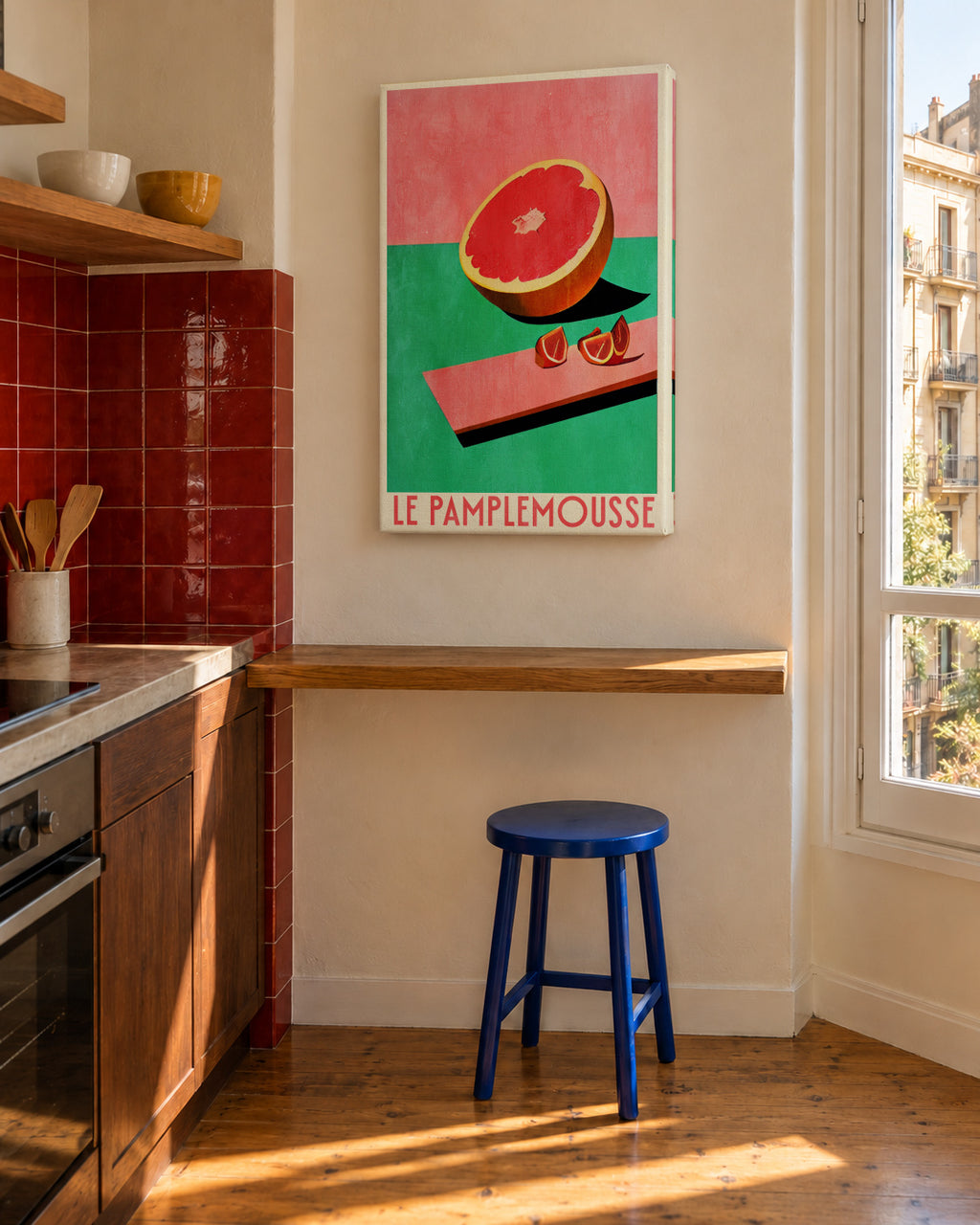 Le Pamlemousse - Unframed canvas in an interior