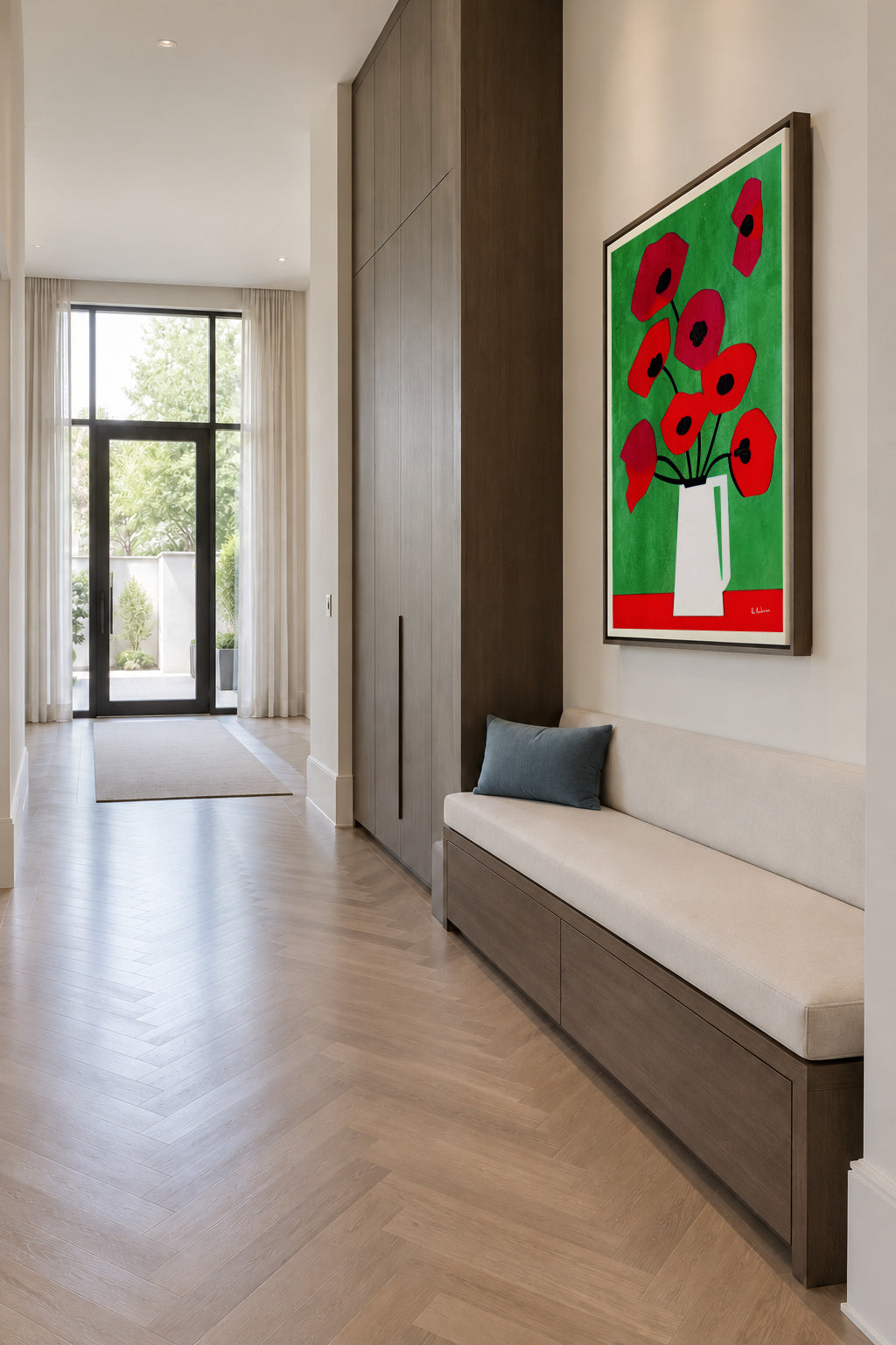 Vincent, My Love - Framed canvas in an interior