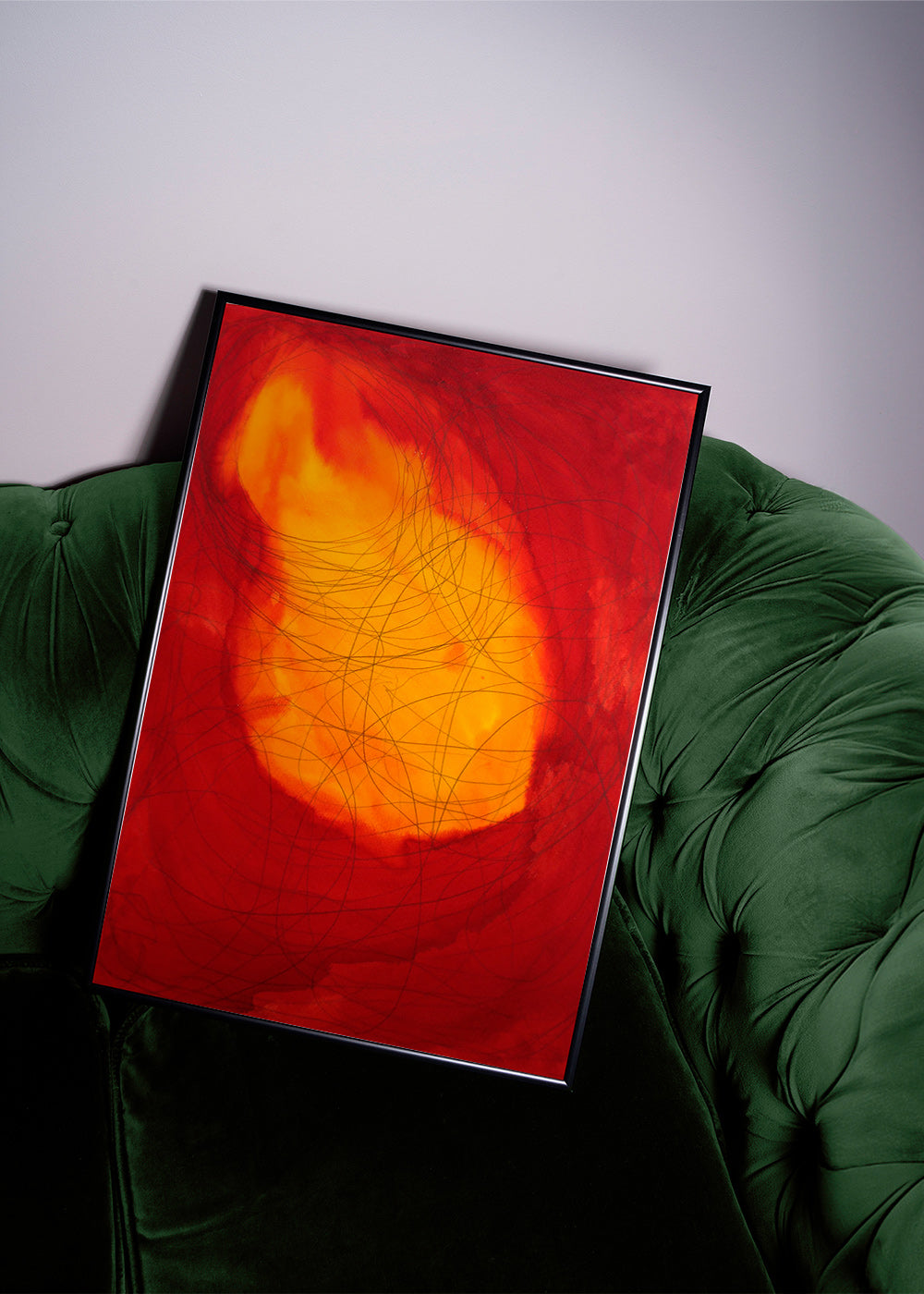 Abstraktes Bild in Rot und Gelb – Product3
