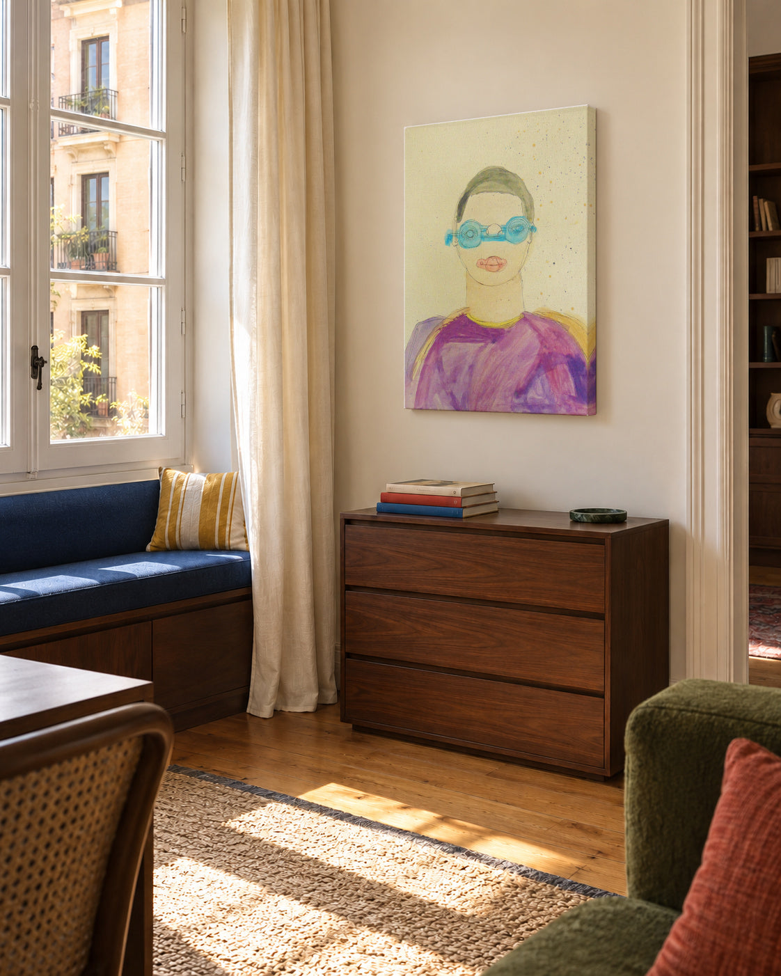 El meu entrenador - José Maria Escobar - Unframed canvas in an interior