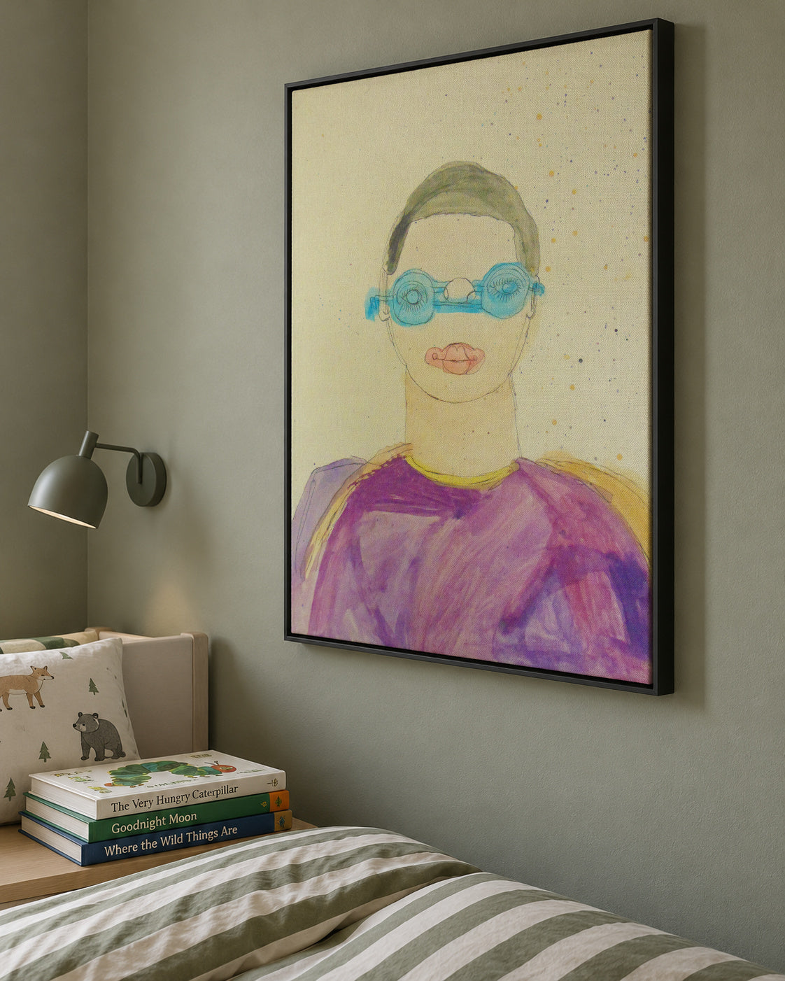 El meu entrenador - José Maria Escobar - Framed canvas in an interior