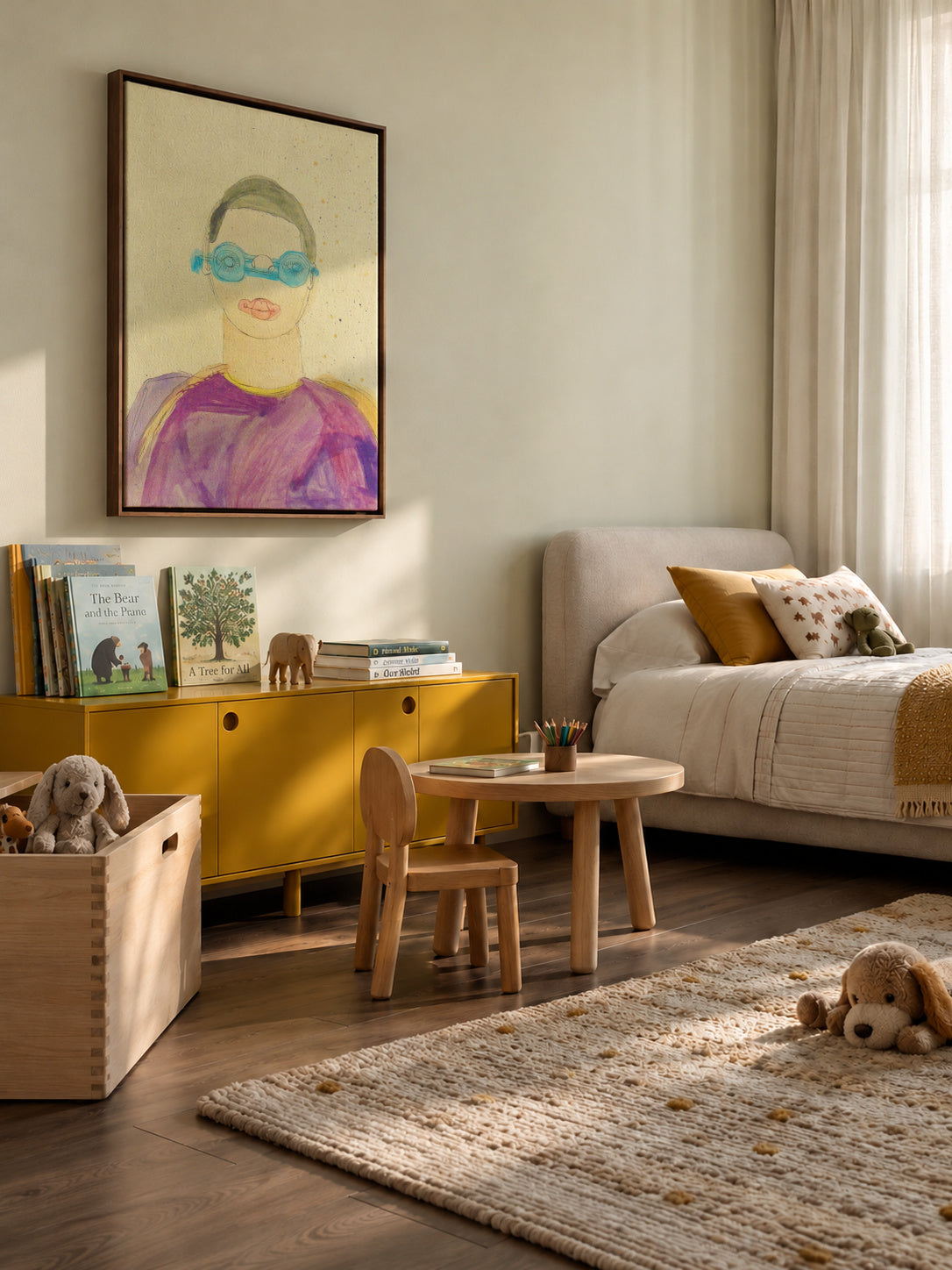 El meu entrenador - José Maria Escobar - Framed canvas in an interior