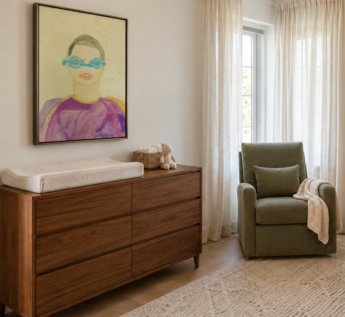 El meu entrenador - José Maria Escobar - Framed canvas in an interior