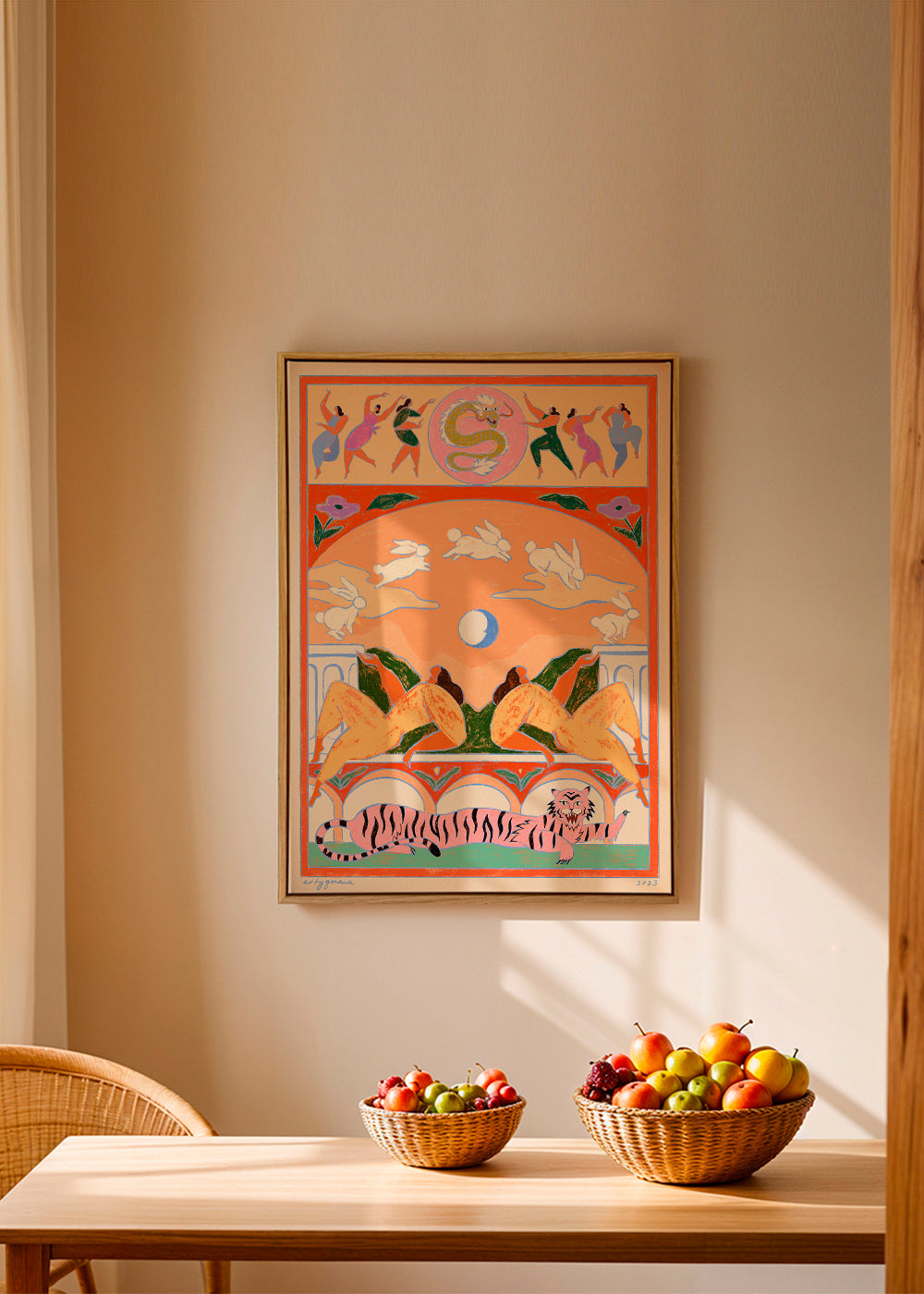 Rabbit Jumps Over the Moon - Arty Guava 