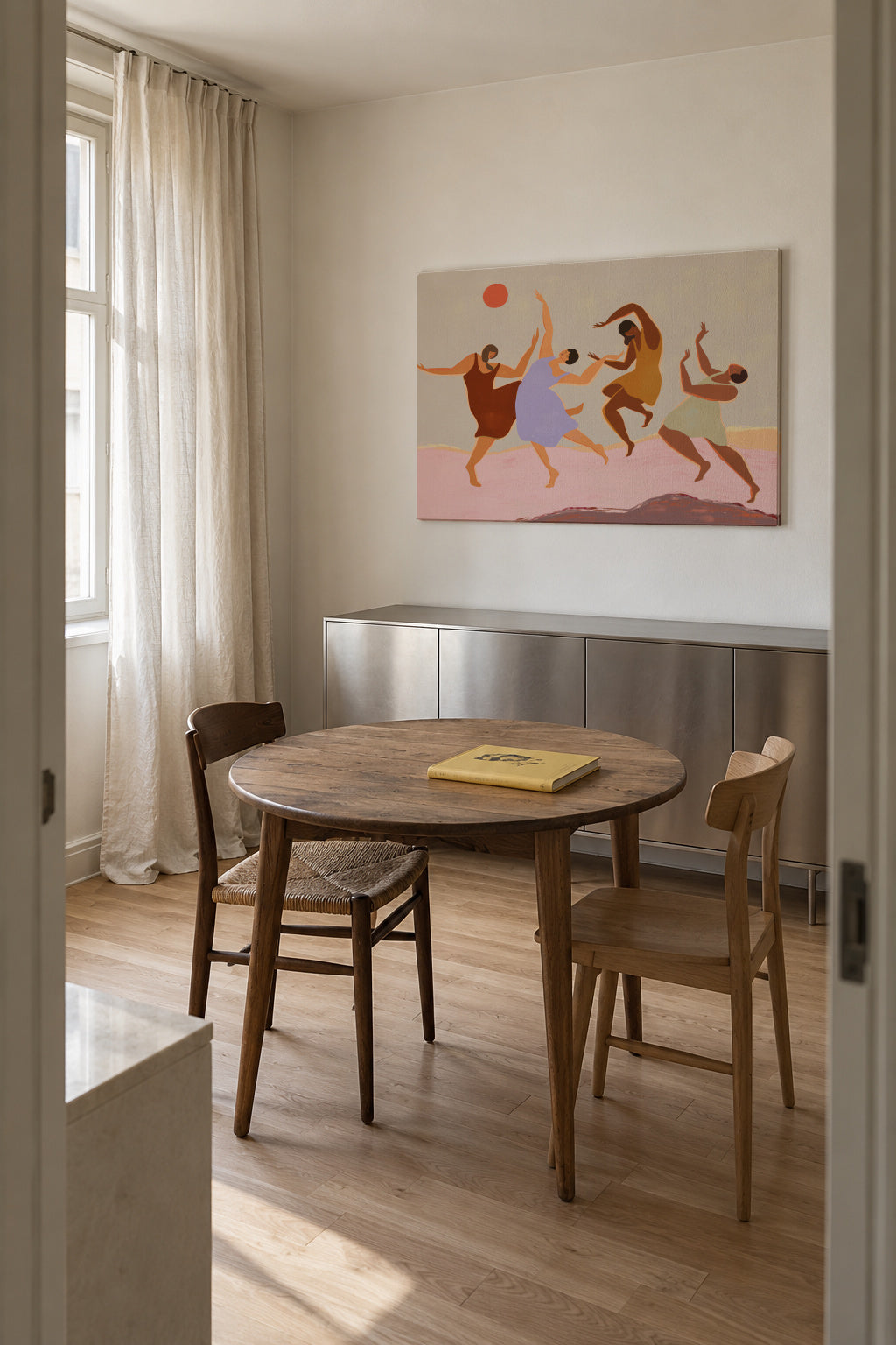 Together - Unframed canvas in an interior