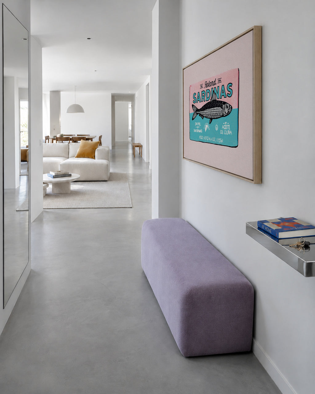 Roland Sardinas - Framed canvas in an interior