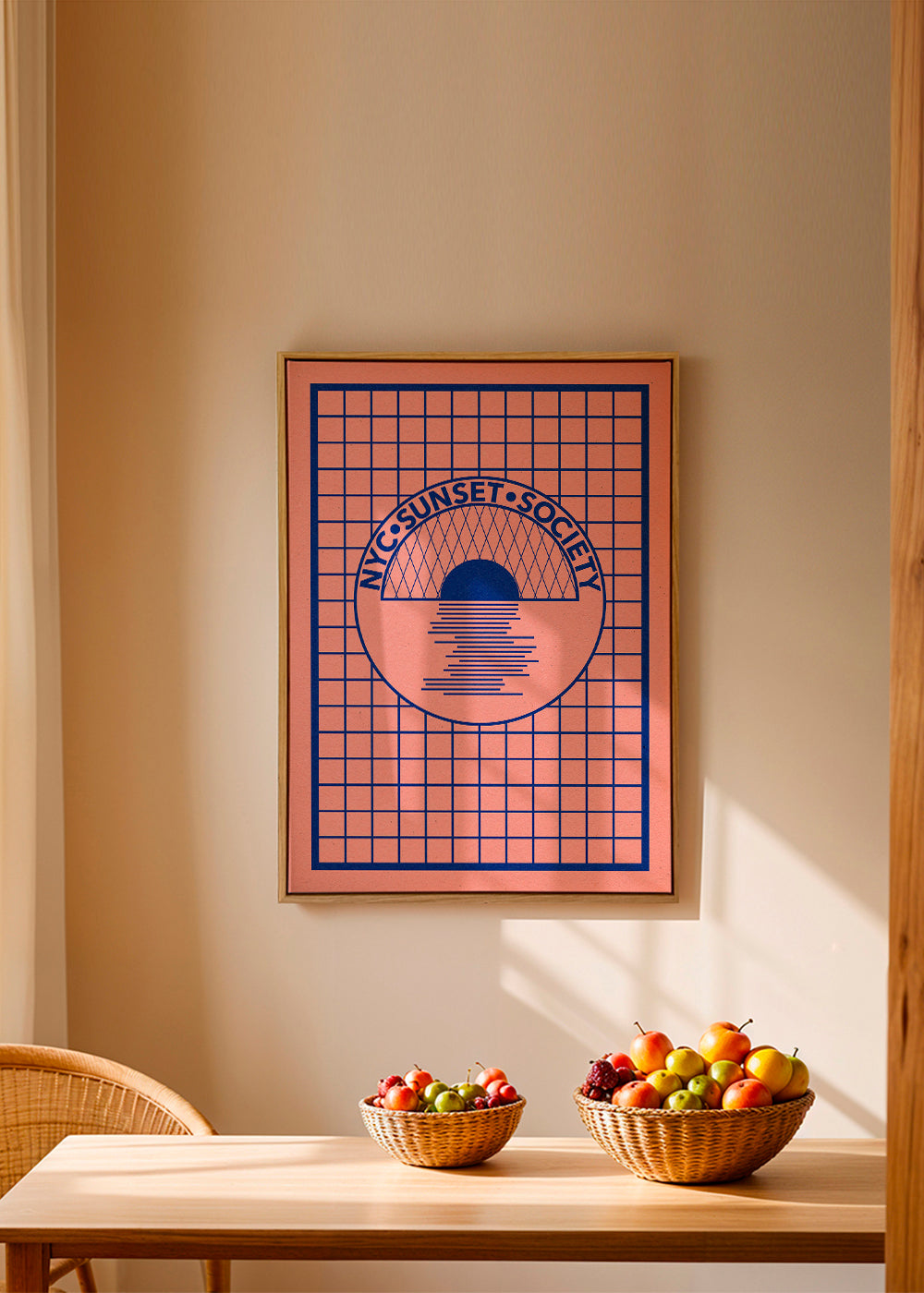 Nyc Sunset Society Blue - Rosi Feist 