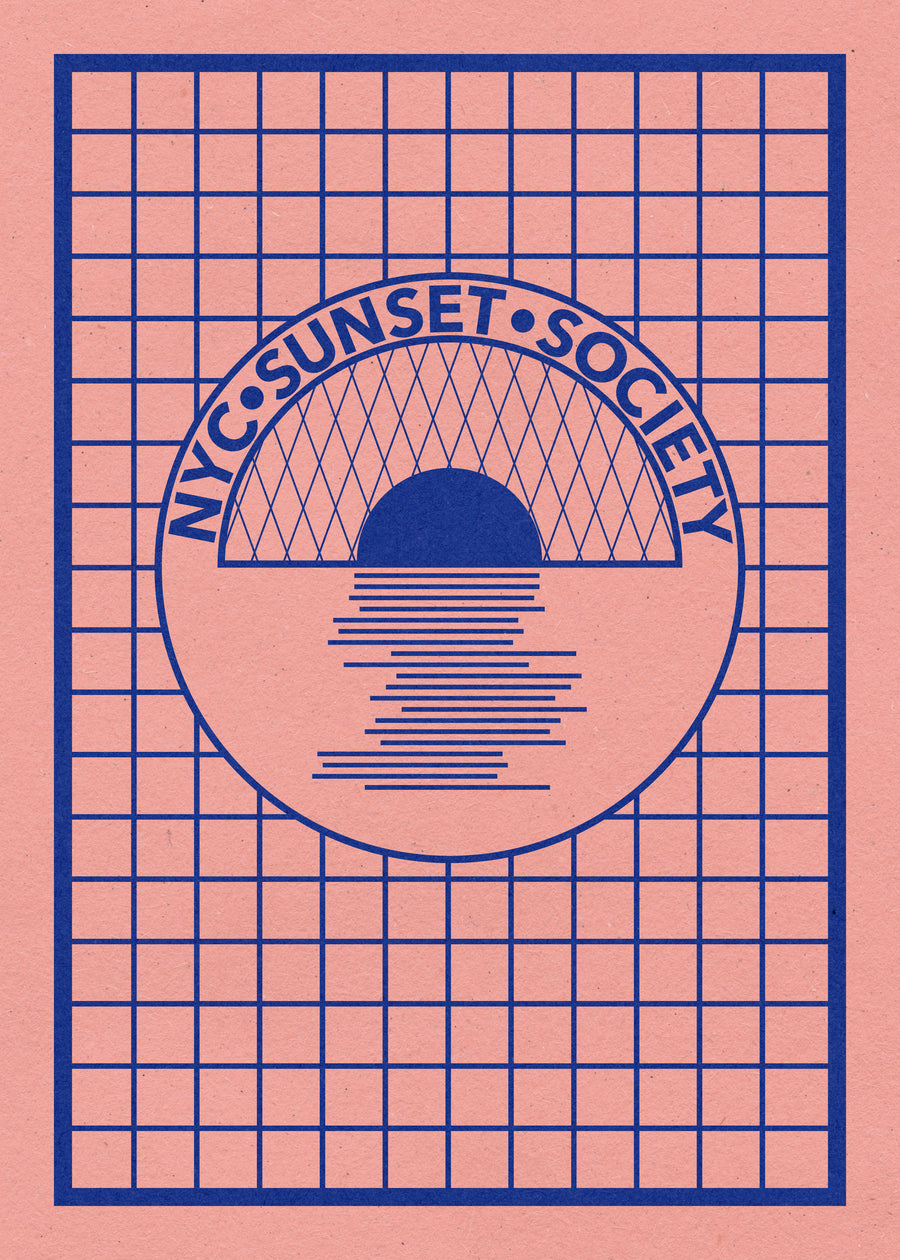 Nyc Sunset Society Blue - Rosi Feist 