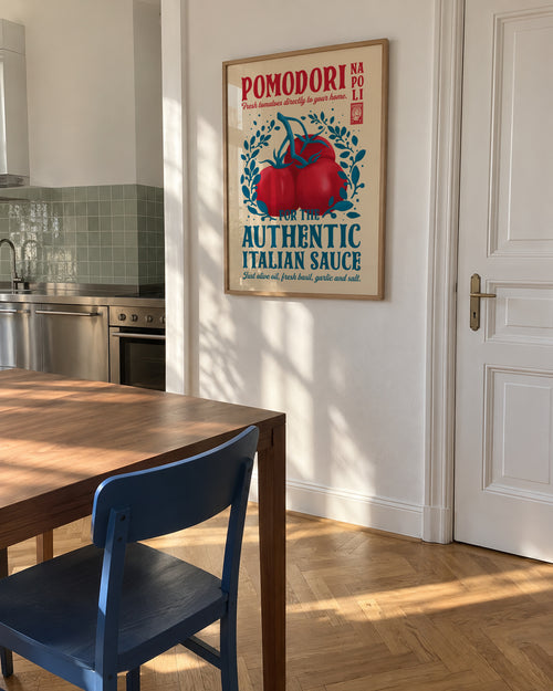 Pomodori Kitchen print - Framed poster in an interior