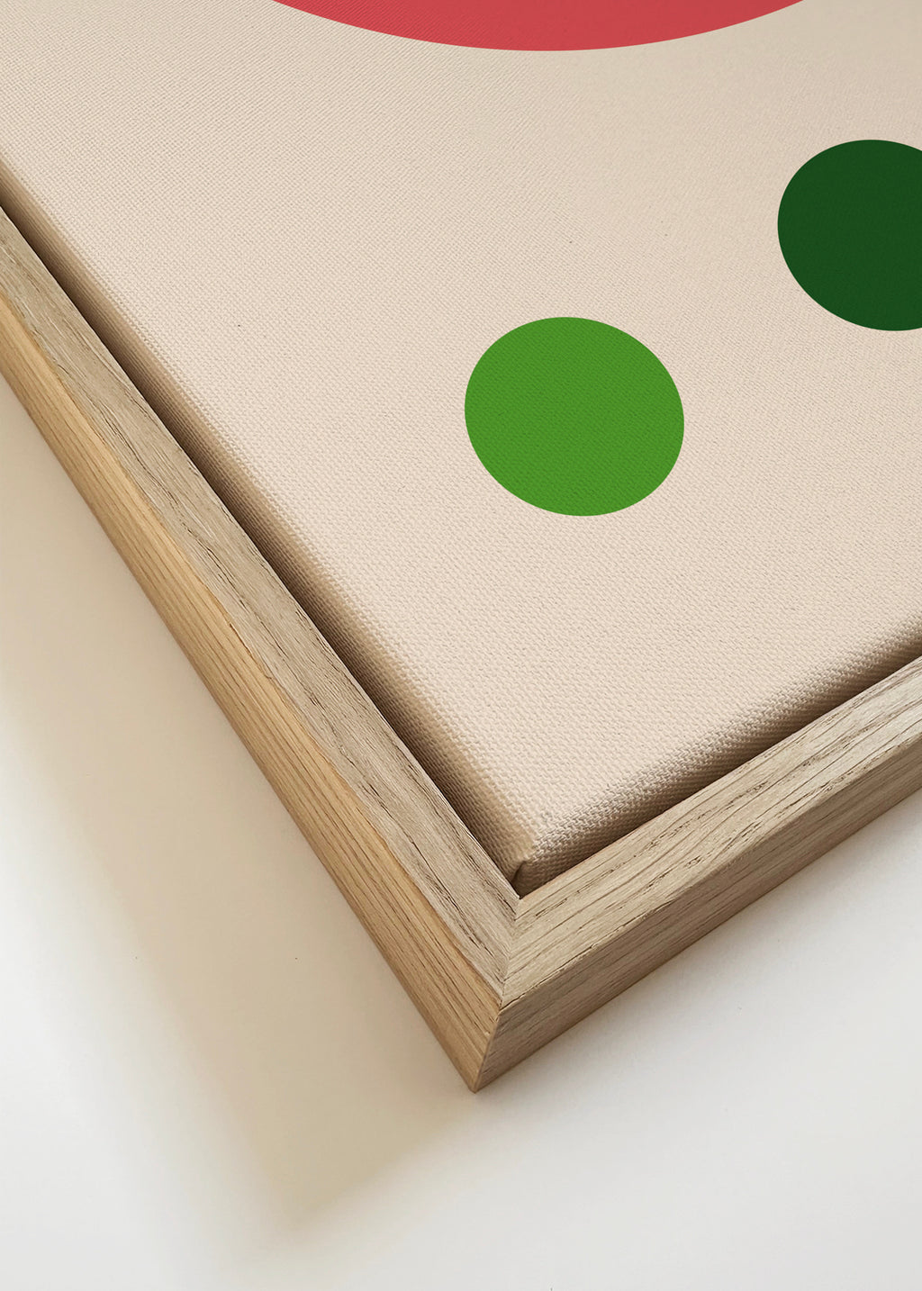 Bauhaus Yesil Daire - Framed canvas detail