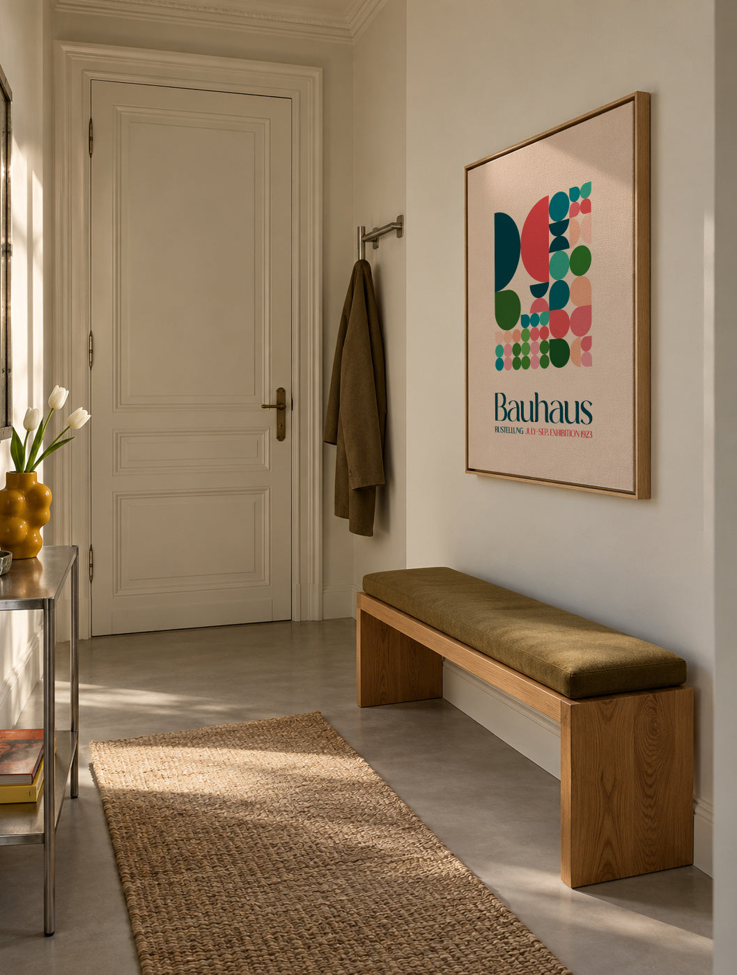 Bauhaus Kutular 2 - Framed canvas in an interior