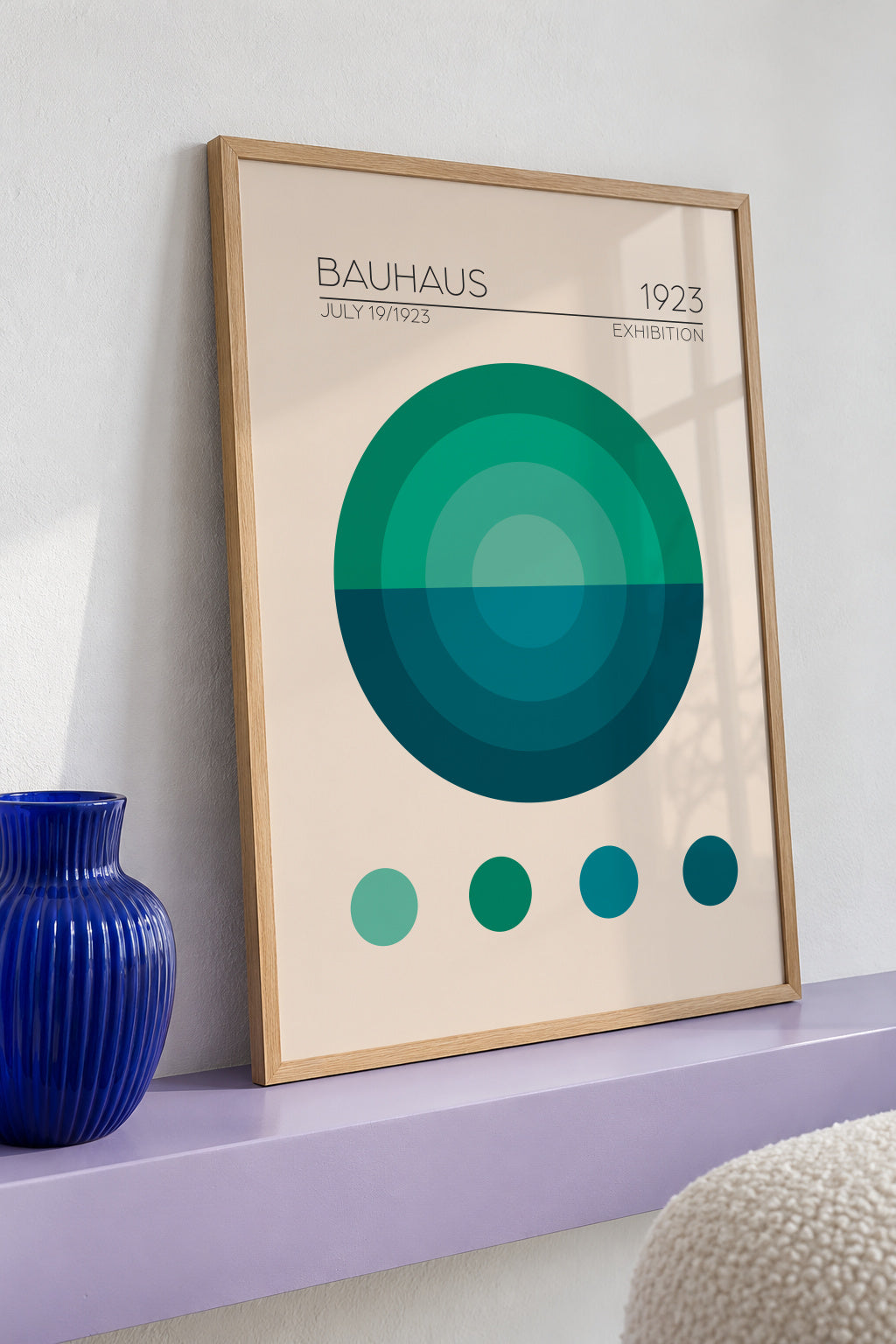 Bauhaus Mavi Daire - Framed poster detail