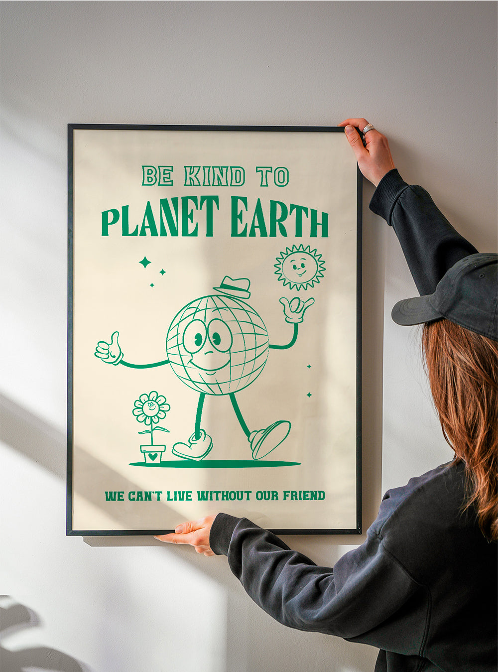 Be Kind Planet Earth - Oju Design 