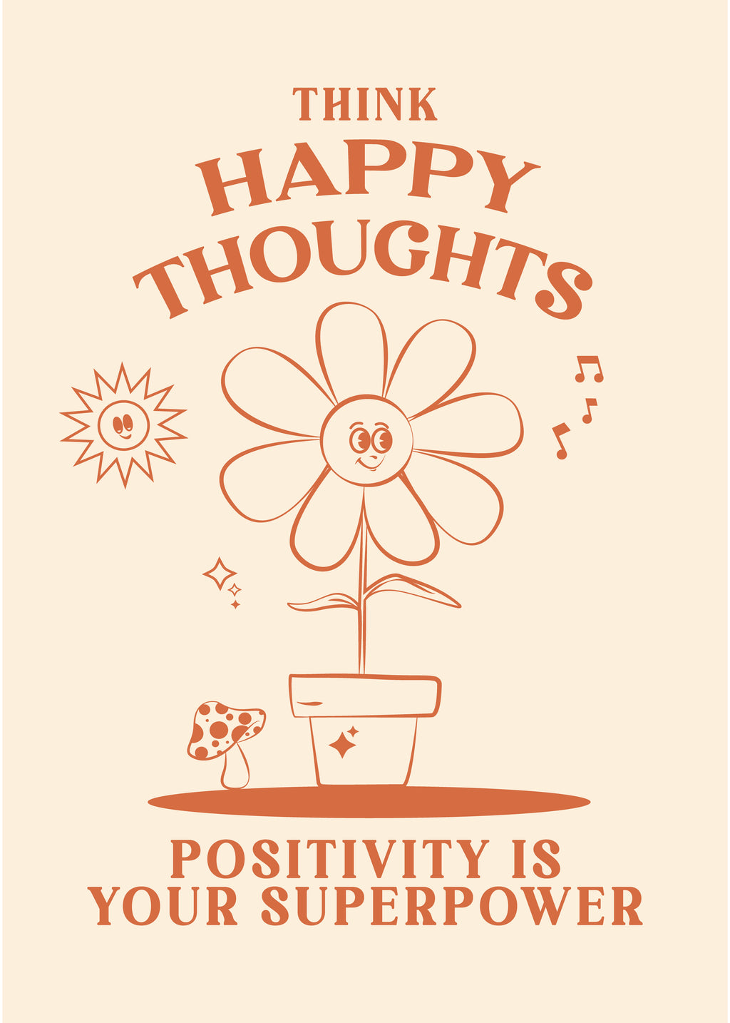 Happy Thoughts - Unframed art print