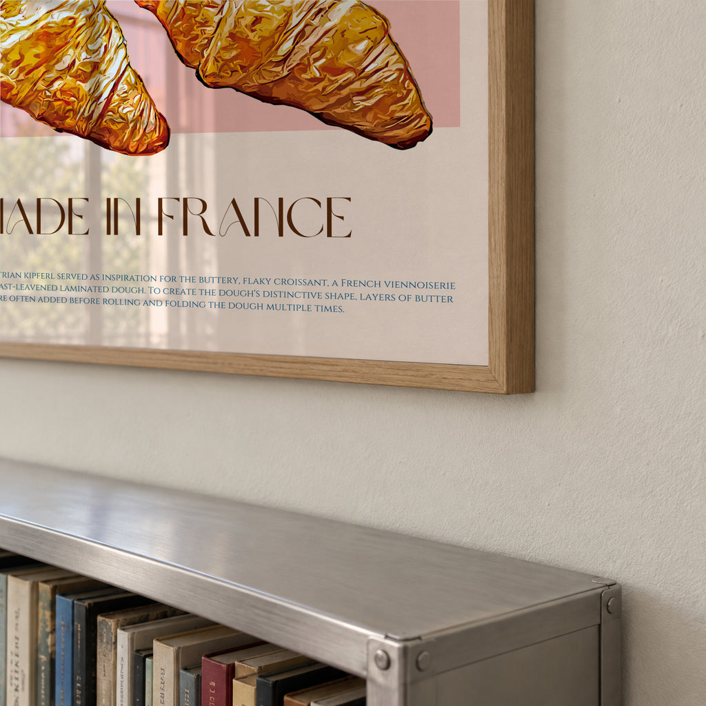 Croissant Print - Framed poster detail