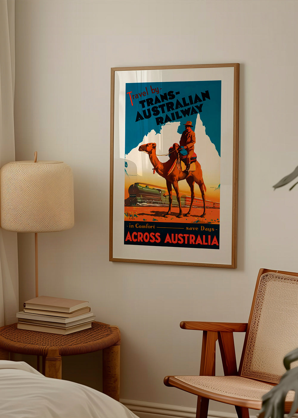 Trans Australian Railway Poster - Vintage Travel Poster