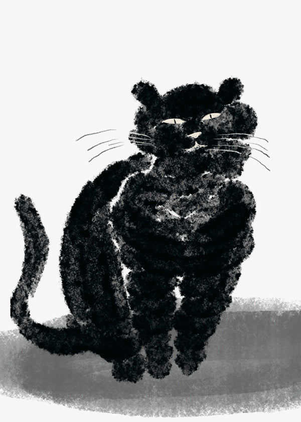 Portrait of a black cat - Little Dean 