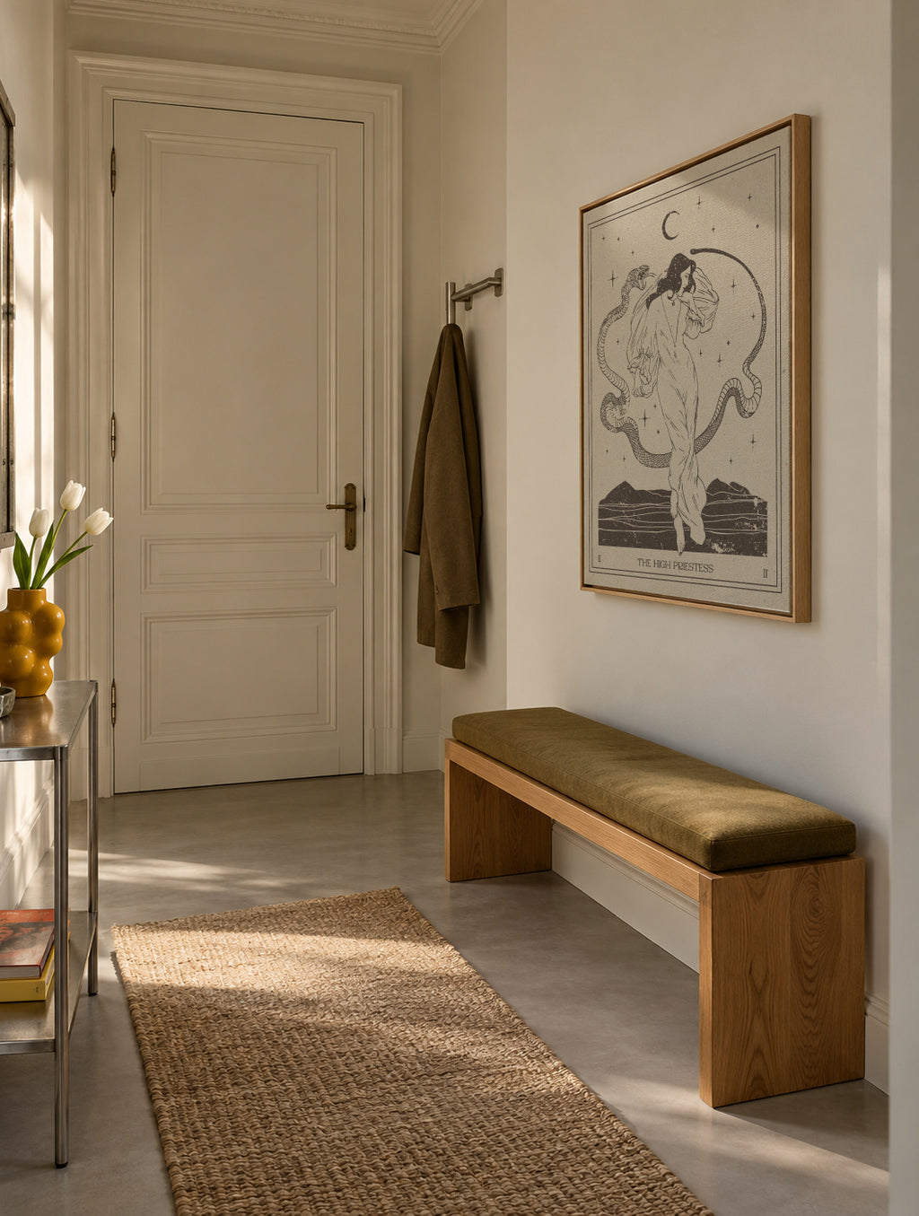The High Priestess - Framed canvas in an interior