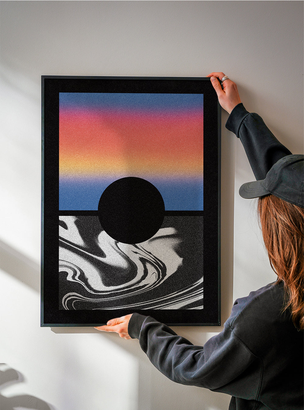 Black Worm Hole Gradient - Amy Louise Baker