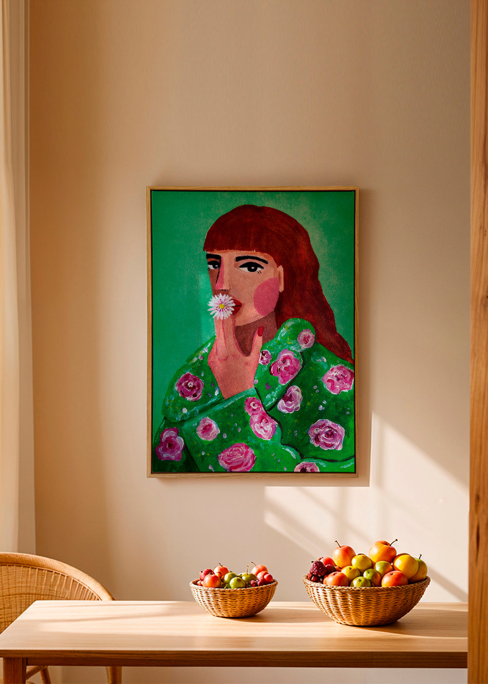 Woman Smoking a Flower - Raissa Oltmanns 